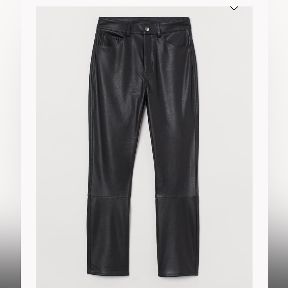 H&M faux leather pants